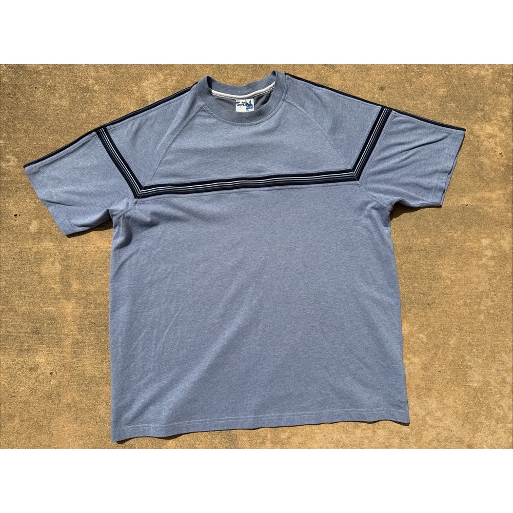Rare 90's Gotcha surf shirt with center design Light Blue Size XL